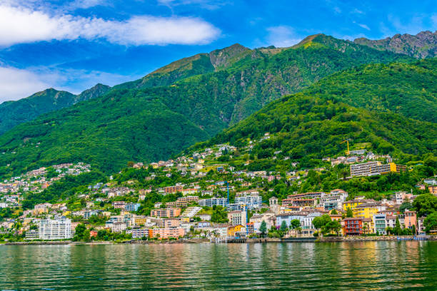 istock Lakeside view of Brissago, Switzerland 1138751887