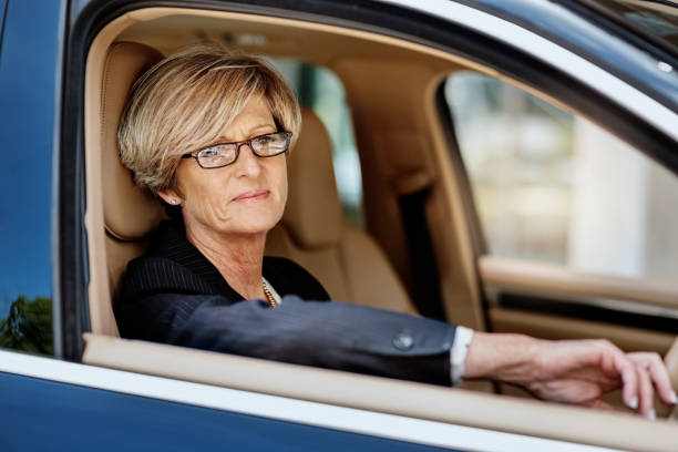 istock Driving gives her some time alone with her thoughts 1138761944