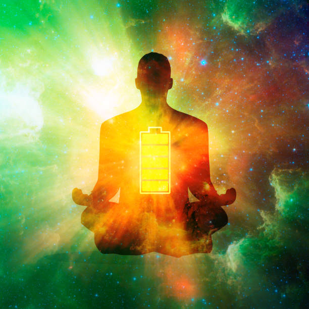 istock Businessman meditation illustration 1138765819