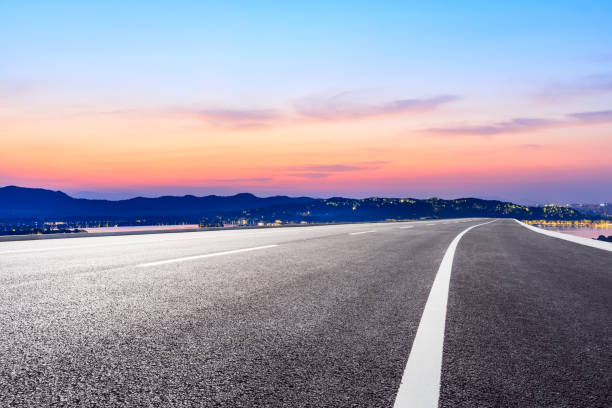 istock Asphalt road and beautiful mountain nature landscape 1138765870