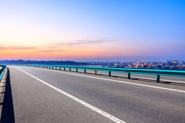 istock Asphalt highway passing through the city above in Hangzhou 1138770184