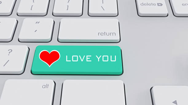 istock White Keyboard with Love you text 1138774516
