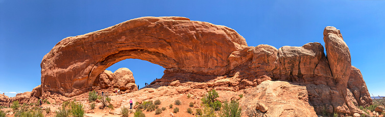 Turret Arch panoramic view, Arches National Park.