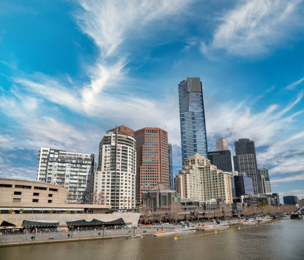 istock Skyscrapers view from Yarra river, Melbourne 1138782824