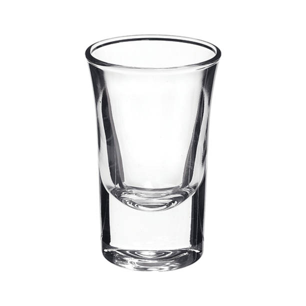istock Empty shot glass isolated on white background. Side view. 1138785314