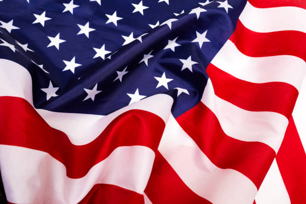 istock american flag isolated on white background - Image 1138786362