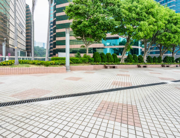 istock empty promenade by victoria harbor,Hong Kong 1138788009