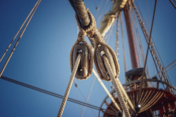 istock sailboat rope with background sky 1138789434