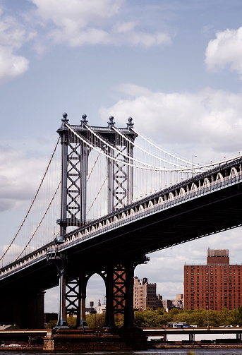 Manhattan Bridge seen from Dumbo, NYC.