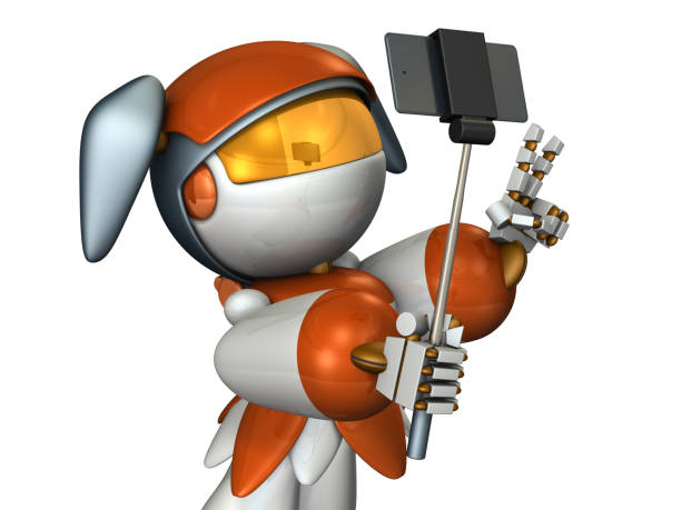istock A cute robot that uses shooting sticks to enjoy shooting. 3D illustration 1138792699