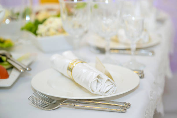 istock Restaurant Utensil on the table for food. 1138792859