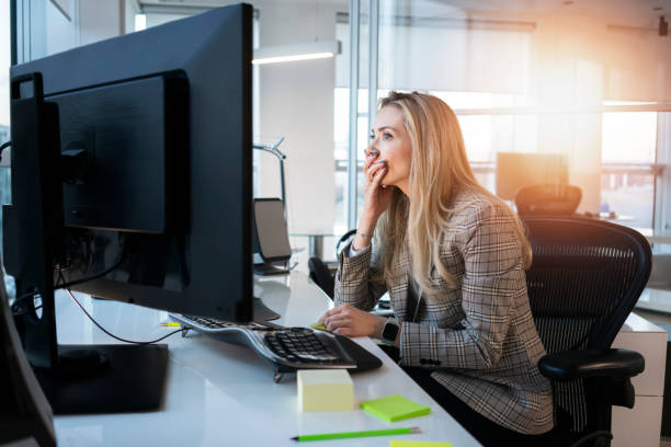 istock Business woman working at the office 1138800278