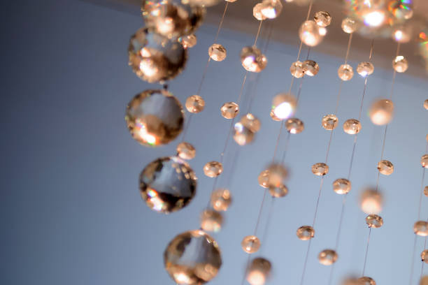istock Balls are glass faceted hanging. 1138802273