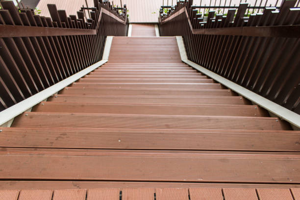 istock Brown wooden staircases 1138803713