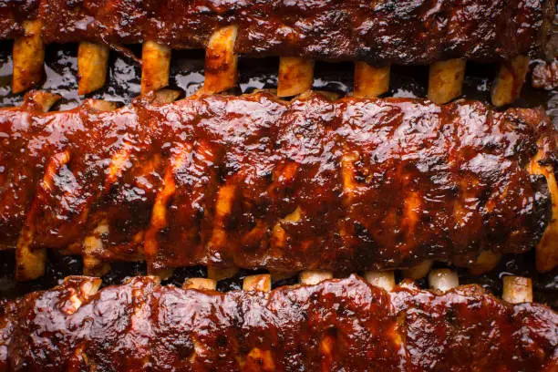 Photo of Grilled Spicy Hot Spare Pork Ribs Barbecue