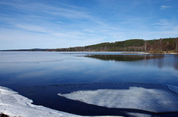 istock Ice melting on a lake 1138804408