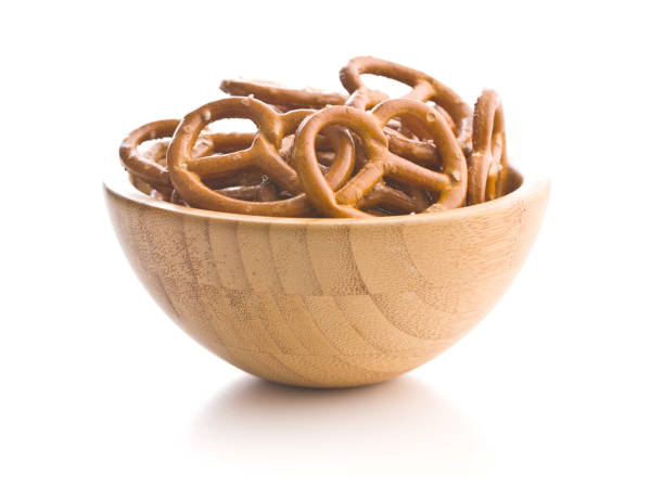 istock Salted mini pretzels snack. 1138805627