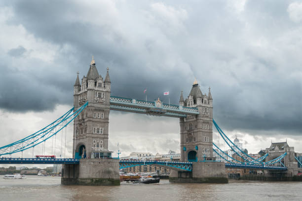 istock Tower Bridge on a cloudy day in London 1138806478