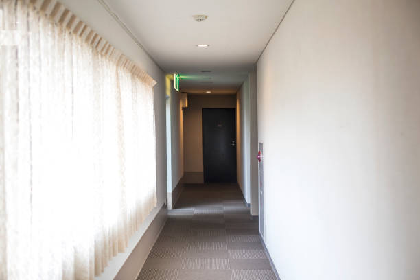 istock Interior of hotel corridor 1138808765