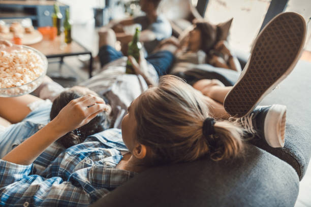 istock Resting at home after a party! 1138812526