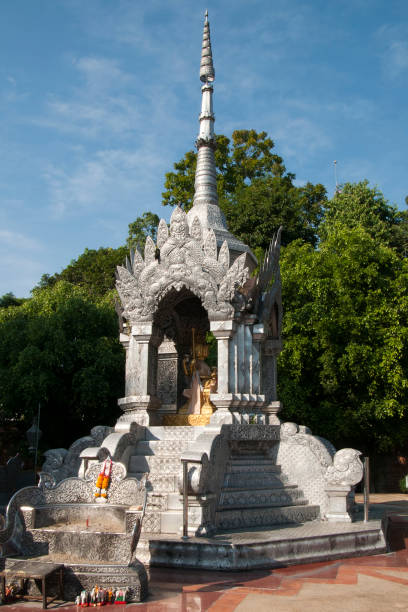 istock Silver shrine in square on Wisetwiang street 1138813617