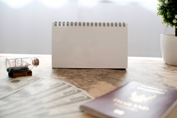 istock Traveler accessories on background. 1138815963