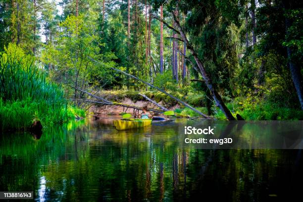 Summer Holiday With A Canoe In Poland Stock Photo - Download Image Now - Kayaking, Poland, Kayak