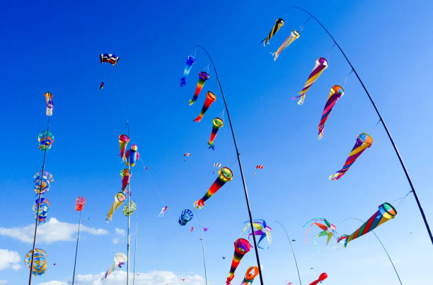 istock Colorful waving kites 1138818205