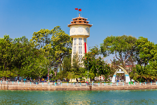 Water tower in Phan Thiet city near Mui Ne in Vietnam