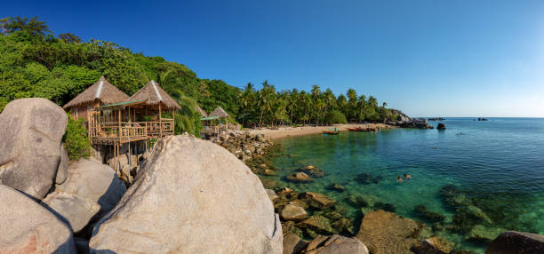 Beautiful place on the island of Koh Tao in Thailand with a view of Sai Nuan Bay