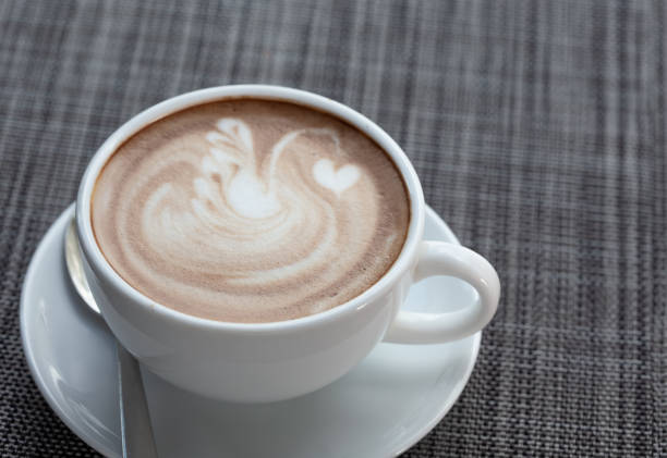 istock Close shots, hot coffee in a white cup 1138821405