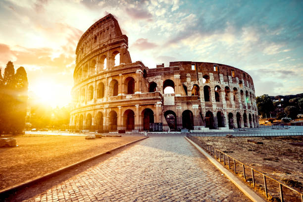 istock The Roman Colosseum at sunset 1138821445