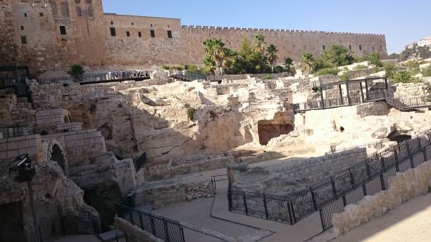istock Jerusalem old city fortress wall in Israel 1138823749
