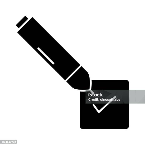 Check Ma Code Vote Vector Check Vote Sign Stock Illustration - Download Image Now - Accuracy ...