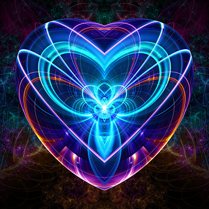 A heart shaped fractal artwork created with jWildfire.\n\nSuitable for love related occasions.
