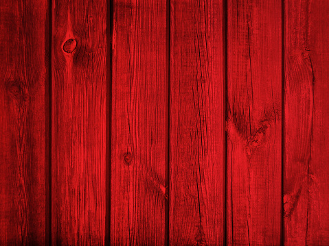 Vintage Red Painted Wooden Planks Background Texture. Old Wood Wall, Floor or Table