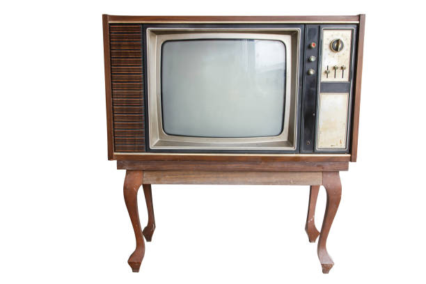 istock Old vintage TV  isolated on white 1138826705