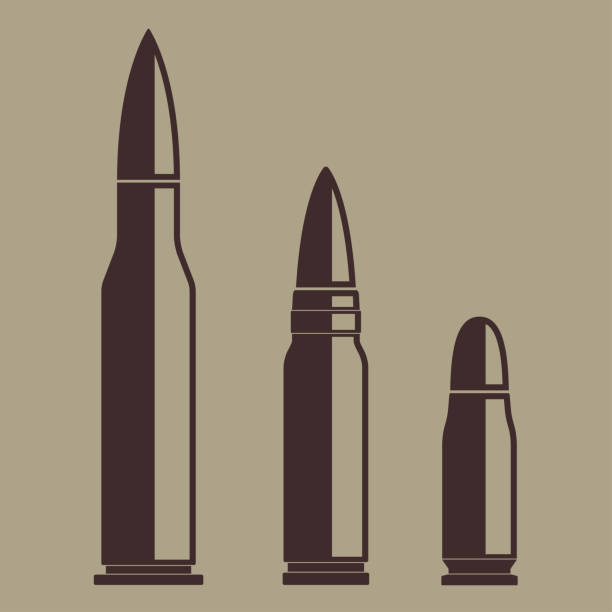 專案符號圖示集。各種子彈的向量插圖。 - arsenal 幅插畫檔、美工圖案、卡通及圖標