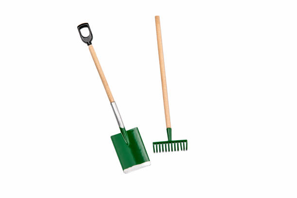 istock Small gardening rake and shovel 1138834558