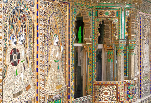 istock City Palace, Udaipur, Rajasthan. close up on decoration 1138841920