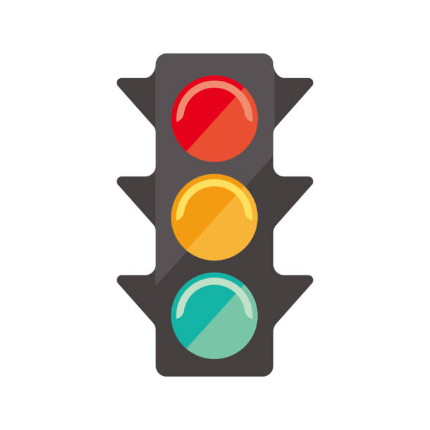 traffic signal icon traffic signal icon crossroads sign illustrations stock illustrations