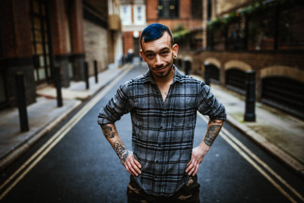 istock Alternative lifestyle millennial man with tattoo 1138843713