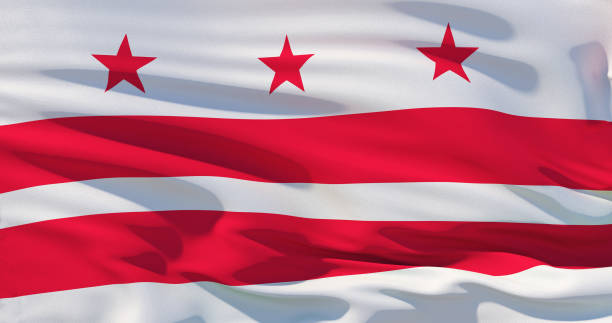 istock District of Columbia Flag Washington, DC, 3d illustration 1138859063