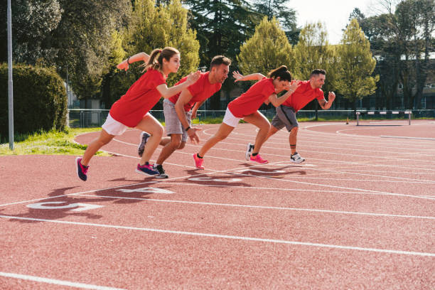 istock Group of runners at start position 1138859073