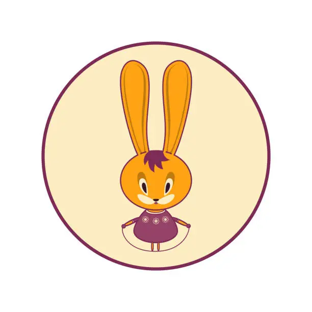 Vector illustration of Rabbit Jump Rope