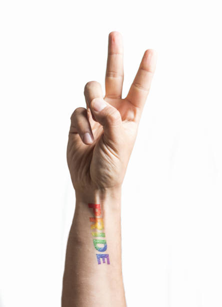 istock Hand with Pride tattoo on wrist 1138861162