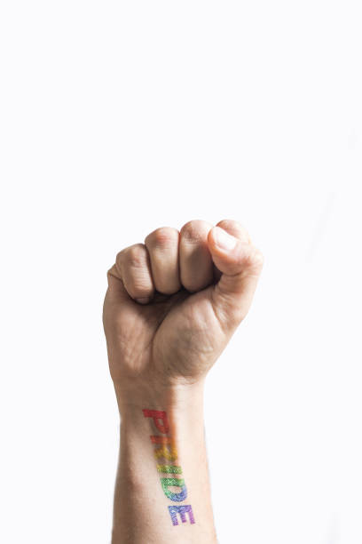 istock Hand with Pride tattoo on wrist 1138861163