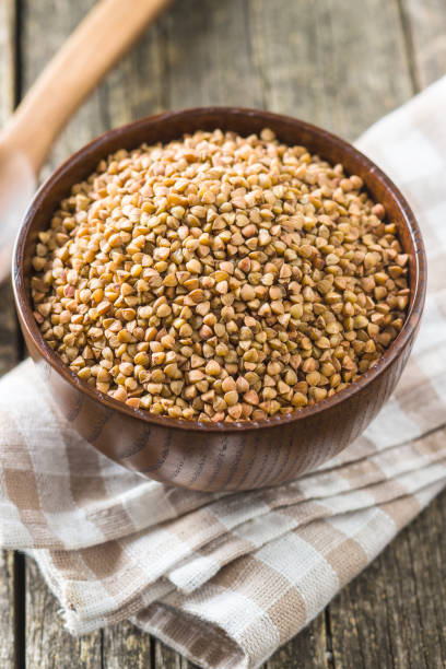 istock Dry healthy buckwheat. 1138861497