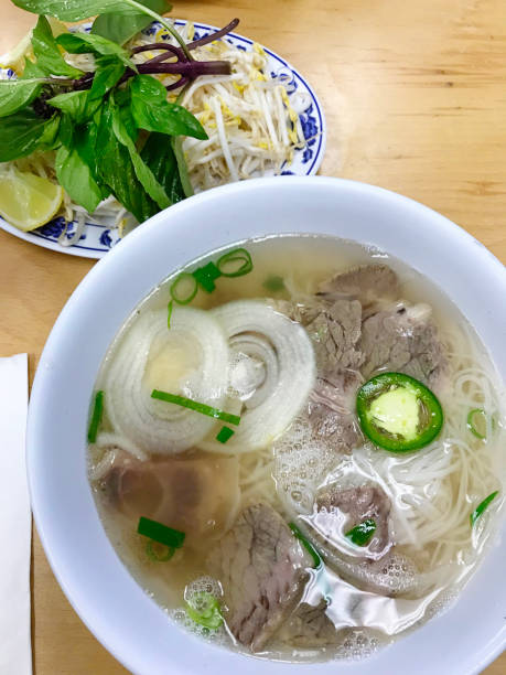 istock Vietnamese Pho Rice Noodle Soup with Brisket and Tendon 1138866155