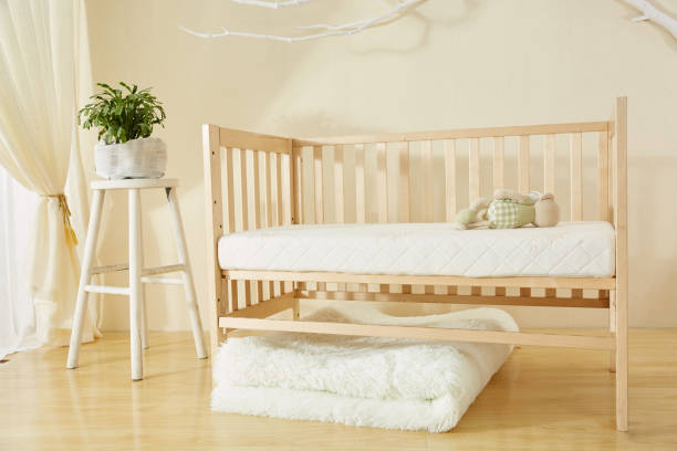 istock Shelves with hanger in modern baby room 1138866563